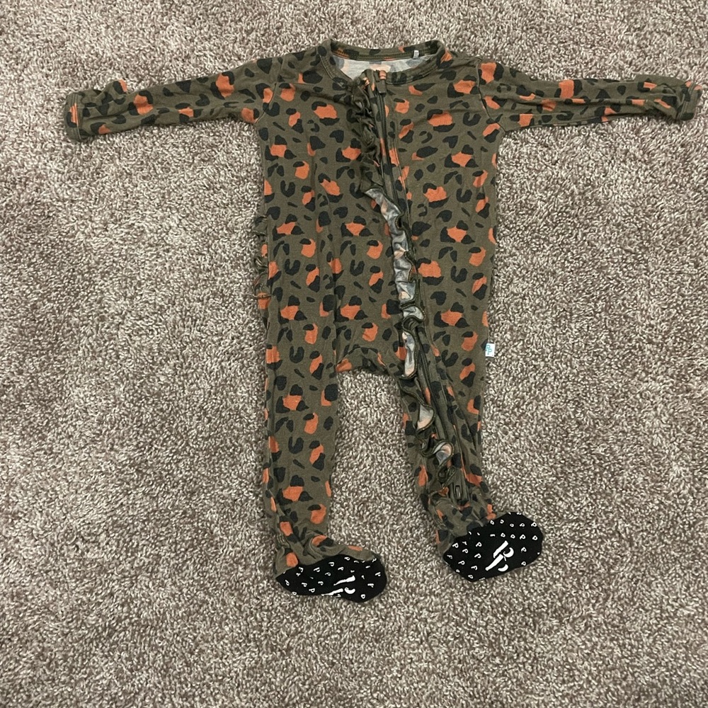 Posh Peanut Ruffled zippered one piece
